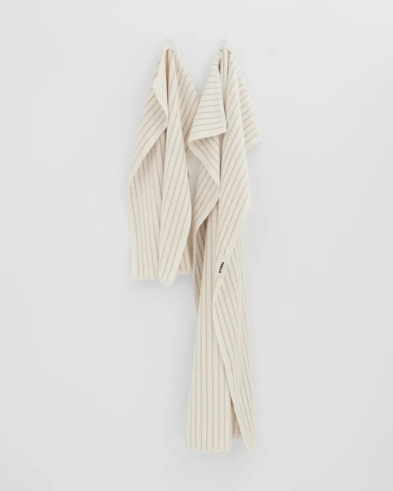 Home>TEKLA Striped Organic Cotton Terry Hand Towel 20x35''