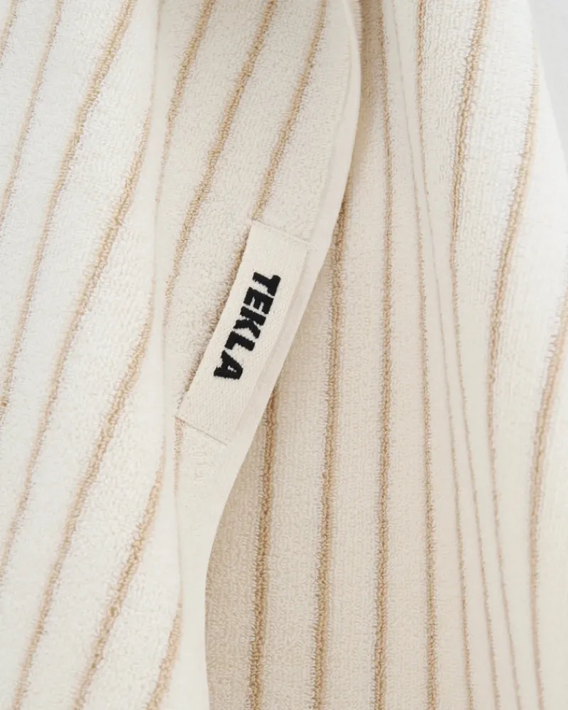 Home>TEKLA Striped Organic Cotton Terry Hand Towel 20x35''