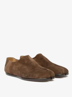 Loafers & Mules>MAISON MARGIELA Suede Tabi Moccasins