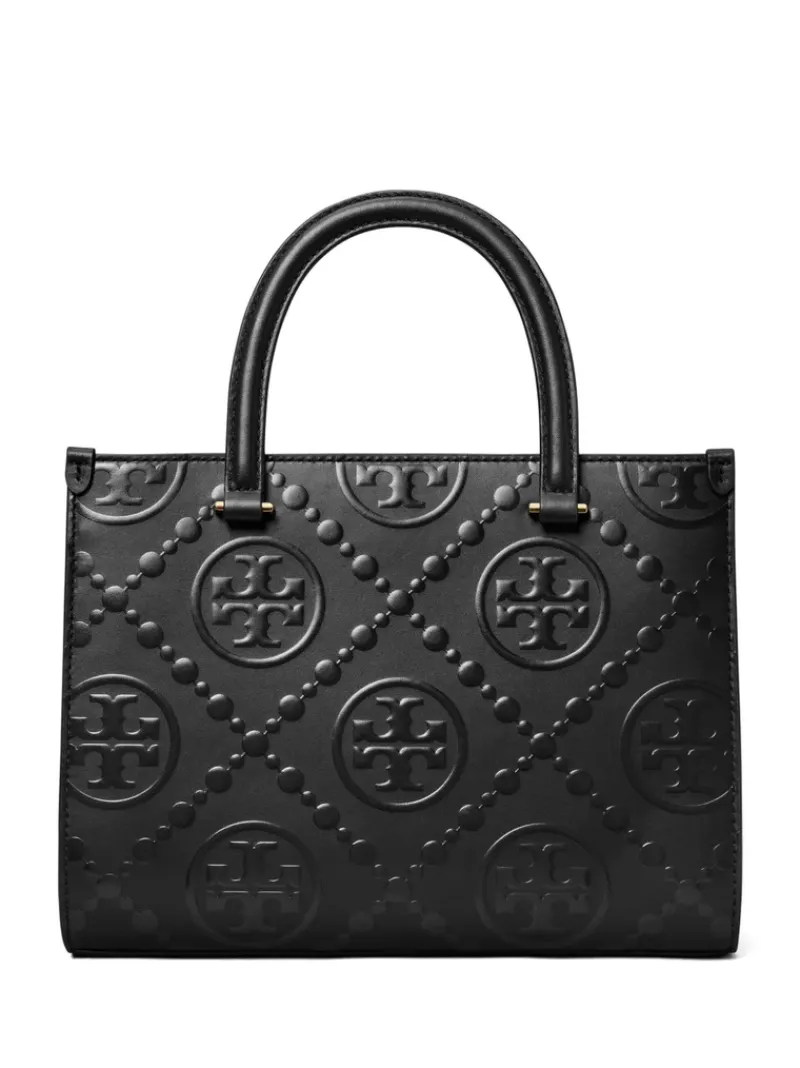 Bags>TORY BURCH T Monogram Contrast Embossed Square Tote