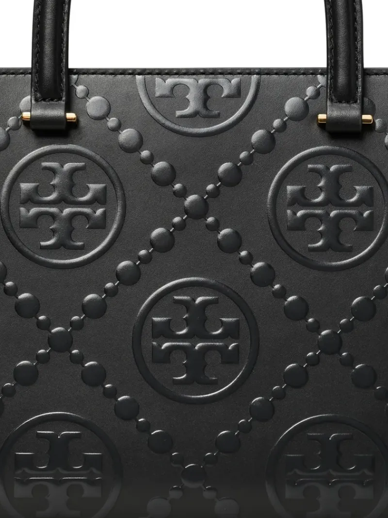 Bags>TORY BURCH T Monogram Contrast Embossed Square Tote