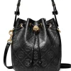 Bags>TORY BURCH T Monogram Leather Mini Bucket Bag