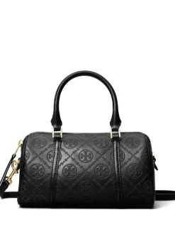 Bags>TORY BURCH T Monogram Leather Petite Barrel Bag
