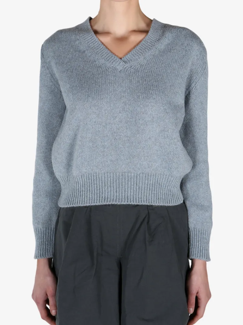 Tops>MARGARET HOWELL Tapered V Neck Top