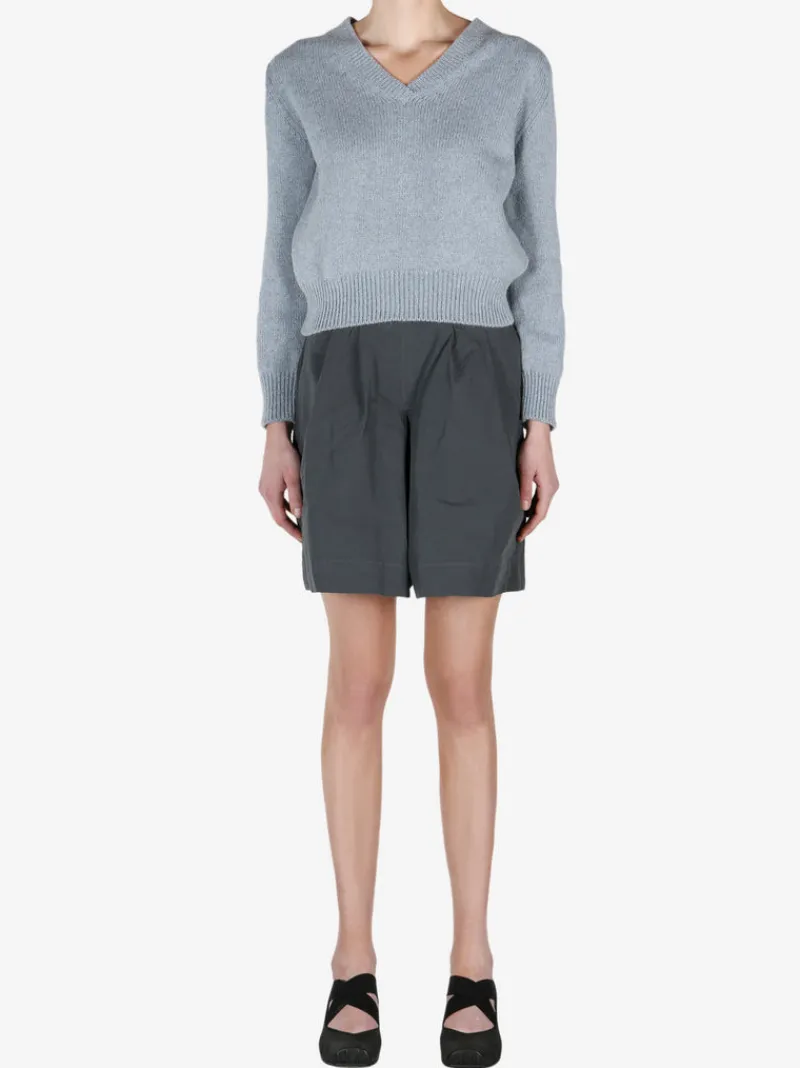 Tops>MARGARET HOWELL Tapered V Neck Top