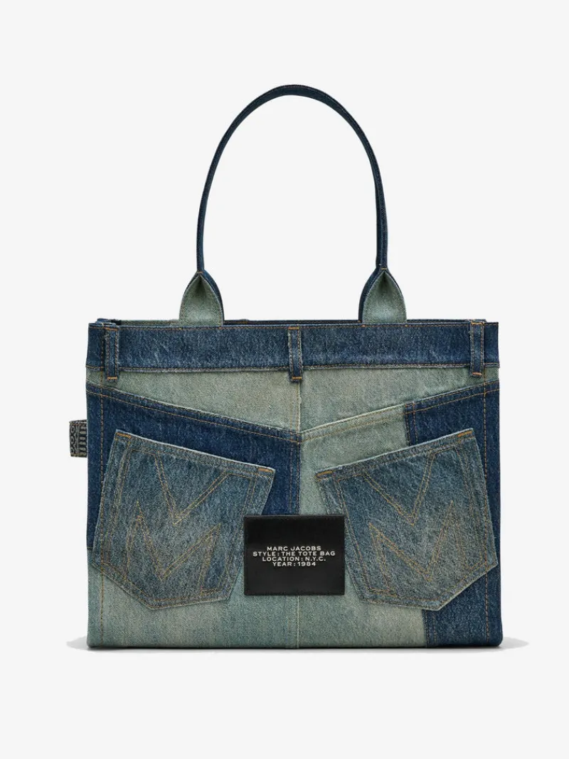 Bags>MARC JACOBS The Large Deconstructed Denim Tote Bag