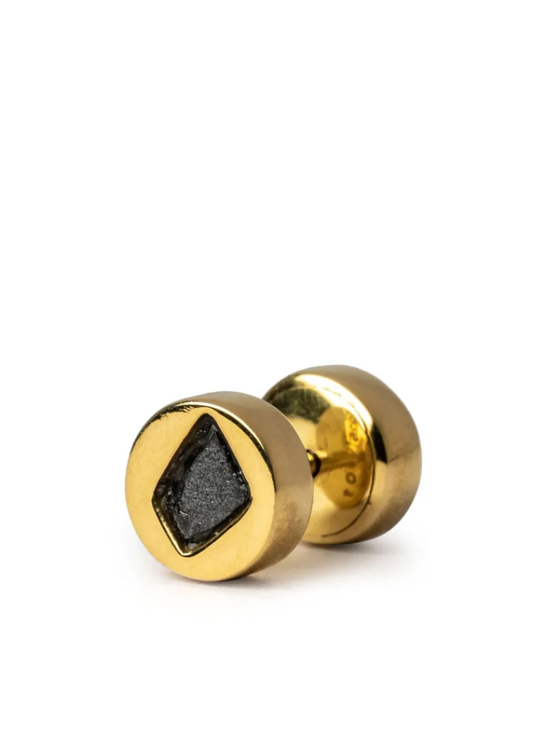 Jewelry | Jewelry>PARTS OF FOUR Tiny Stud Earring (Fuse, 0.1 CT, Black Diamond Fragment, YGA+KFRDIA)