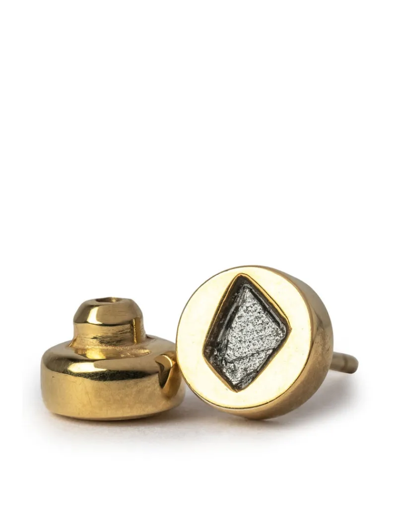 Jewelry | Jewelry>PARTS OF FOUR Tiny Stud Earring (Fuse, 0.1 CT, Black Diamond Fragment, YGA+KFRDIA)