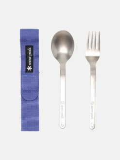 Outdoor | Home>SNOW PEAK Titanium Fork & Spoon Set
