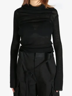 Knitwear>ANN DEMEULEMEESTER Tizziana Drop Shoulder Long Sleeve Knitt