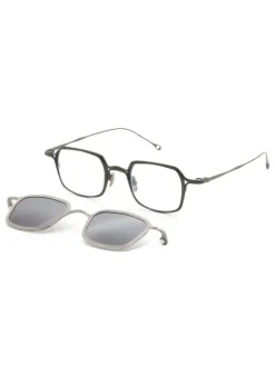 Eyewear | Eyewear>RIGARDS Vintage Jade (Frame) ×Silver (Clip)x Dark Grey(Lens) Sunglasses