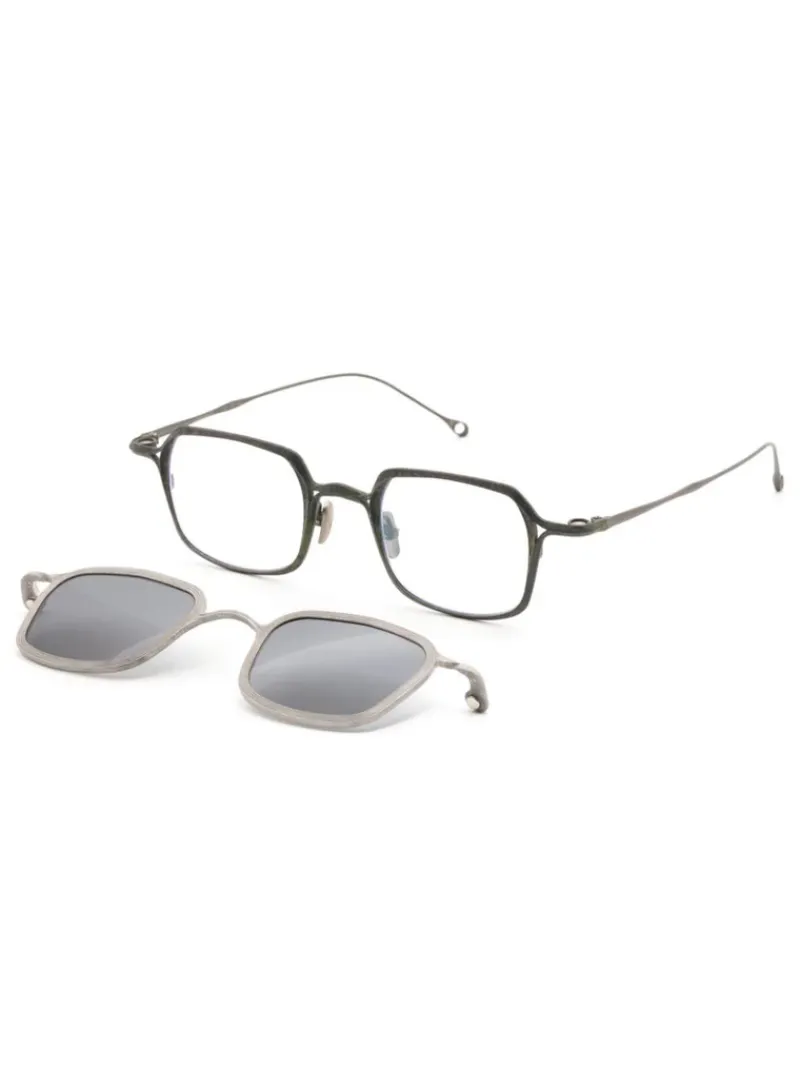 Eyewear | Eyewear>RIGARDS Vintage Jade (Frame) ×Silver (Clip)x Dark Grey(Lens) Sunglasses