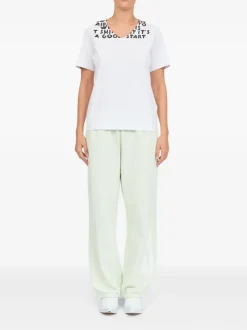 T-shirts>MM6 Maison Margiela V-Neck SIDA Print T