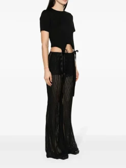 T-shirts>SIMONE ROCHA W/ Bow Tails Easy Short Sleeve T-Shirt