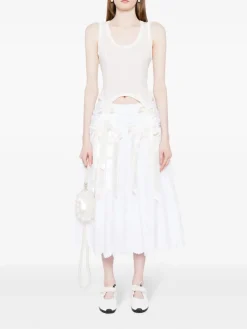 Tops>SIMONE ROCHA W/ Bow Tails Easy Tank