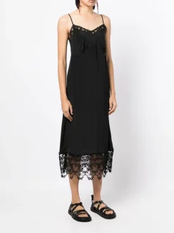 Dresses>SIMONE ROCHA W/ Deep Lace Trim Slip Dress