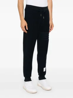 Pants>THOM BROWNE W/ Seamed In 4 Bar Stripe Sweatpants