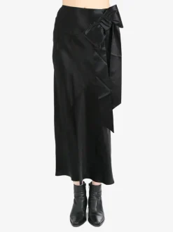 Skirts>SIMONE ROCHA W/Bow Detail Spiral Midi Skirt
