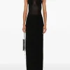 Dresses>JEAN PAUL GAULTIER With Covered Cup Detail Light Jersey Long Dress