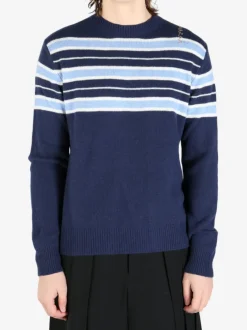 Knitwear>MARNI Wool Blend Striped Sweater