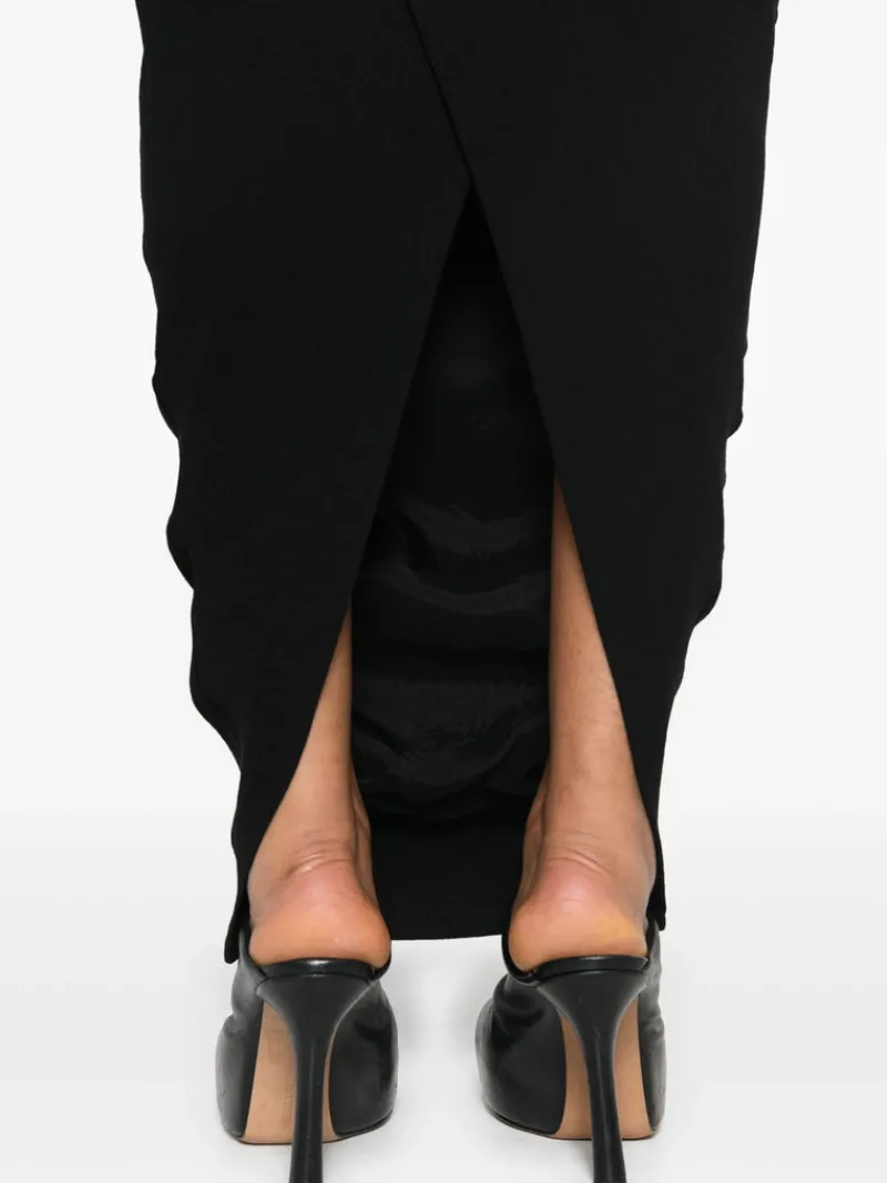 Skirts>RICK OWENS Wool Pillar Long Skirt