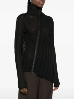 Knitwear>YOHJI YAMAMOTO Zip Cardigan