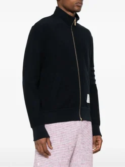 Jackets & Coats>THOM BROWNE Zip Up Funnel Neck Jacket