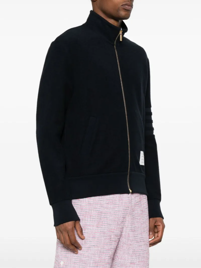Jackets & Coats>THOM BROWNE Zip Up Funnel Neck Jacket