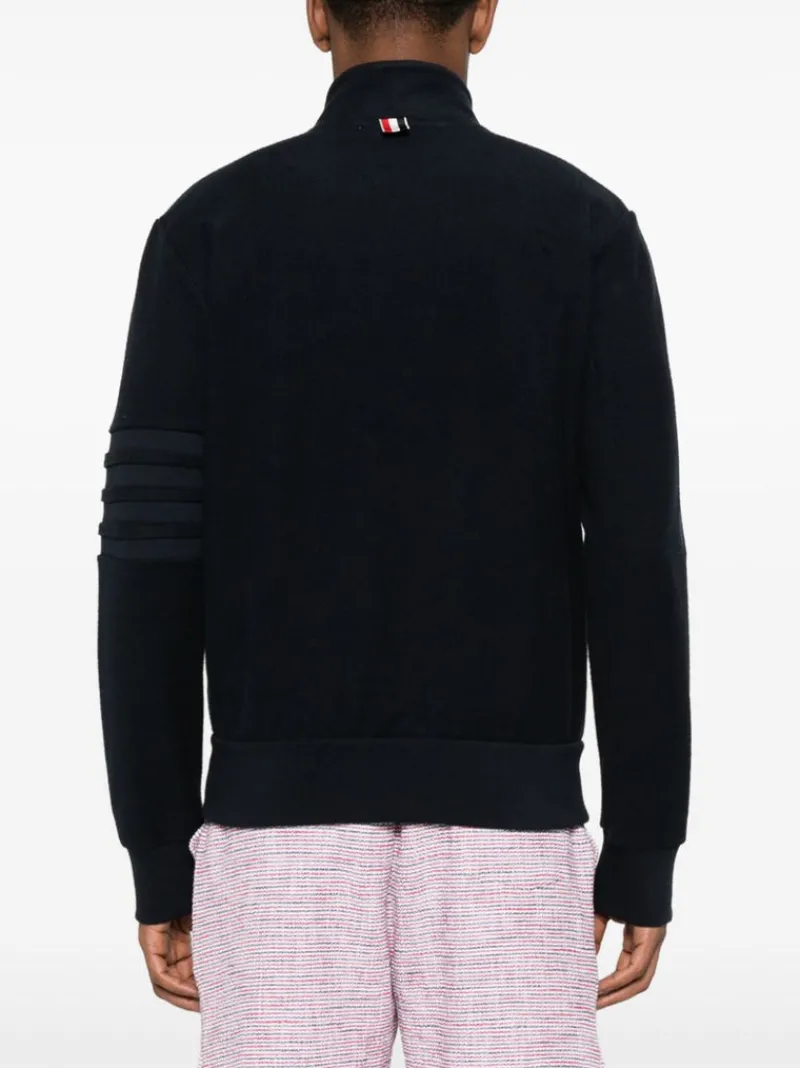 Jackets & Coats>THOM BROWNE Zip Up Funnel Neck Jacket